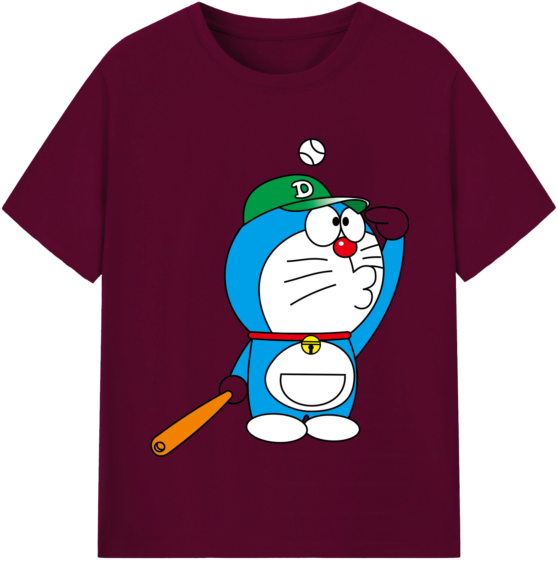 （画像用） ドラえもん Doraemon レディースカジュアルプリントTシャツ（綿100％）